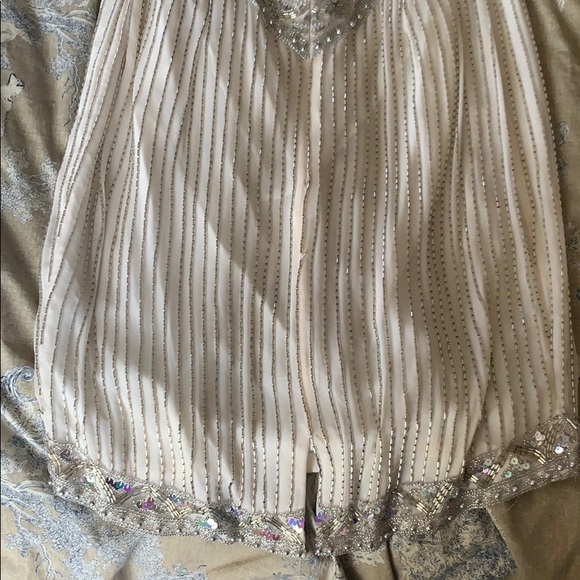 Vintage beaded halter cocktail dress - Picture 6 of 9